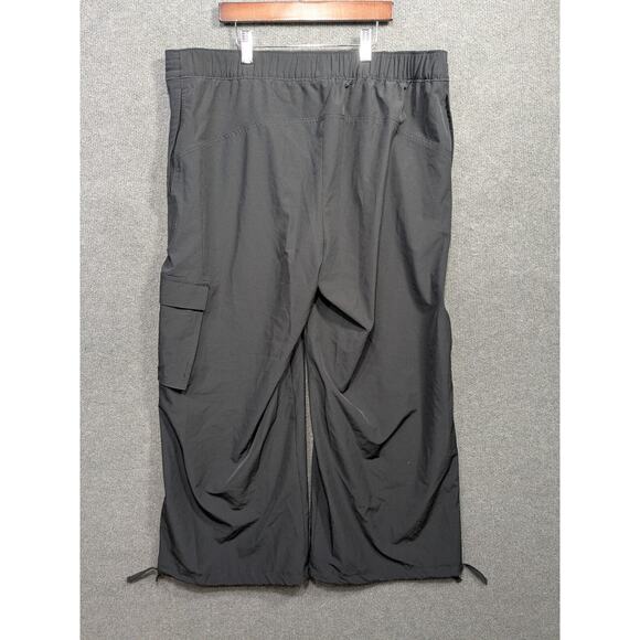 Old Navy Stretchtech Wide Leg Pants Womens Large Petite Cargo Pull On Quick Dry - Picture 8 of 13